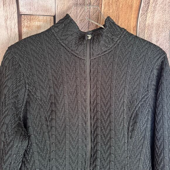 Spyder Sweater Fleece Full Zip Jacket Black Outdoor Ski Athleisure Men's XL - Picture 3 of 9